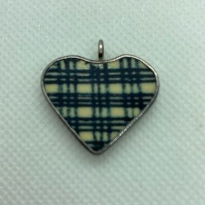 Sterling Silver Necklace  Charm 925 in pitchure 4 1” across & 1” long